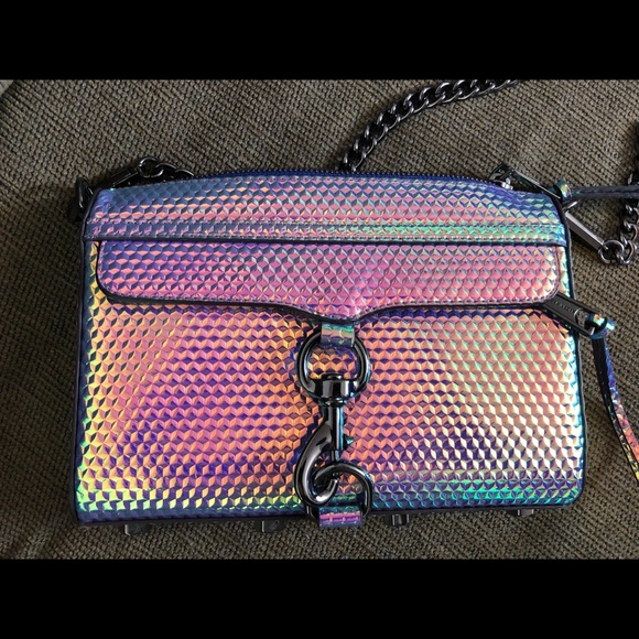Rare NWOT Rebecca Minkoff Mac Hologram Iridescent - Picture 5 of 17